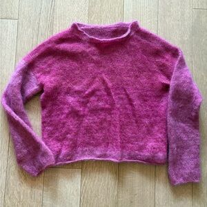Hand knit mohair sweater